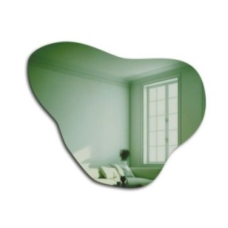 Nepravidelné zelené zrcadlo - EMERALD GREEN