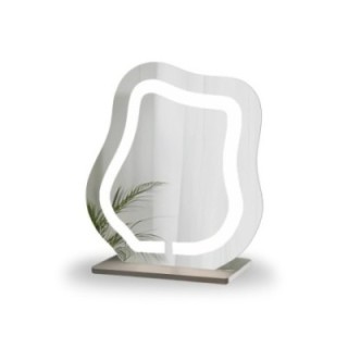 Kosmetické zrcátko s pískovaným podsvícením - FLOW LED PETITE