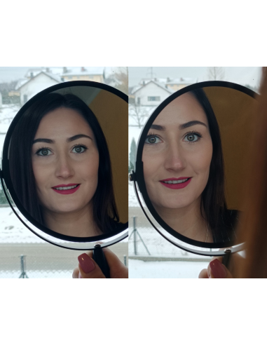 Kosmetické zrcátko zoom černé...