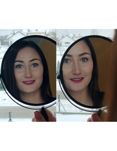 Kosmetické zrcátko zoom černé zvětšující - DARK ZOOM