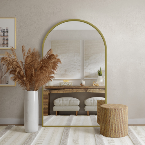 Poloviční oválné zrcadlo ve...