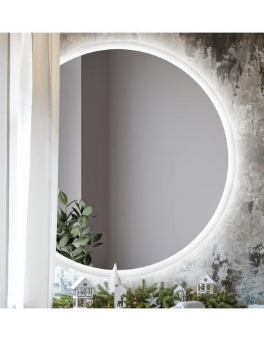 Kulaté koupelnové zrcadlo se zkosenou... Kulaté koupelnové zrcadlo se zkosenou...