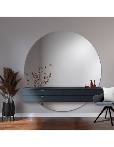 Kulaté koupelnové zrcadlo ze dvou částí - WIRO