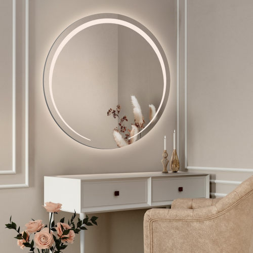 Kulaté koupelnové zrcadlo s... 2