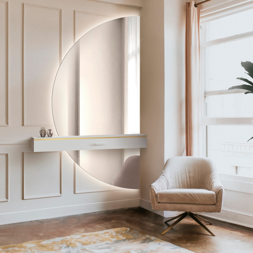 Půlkruhové zrcadlo ze dvou... 2