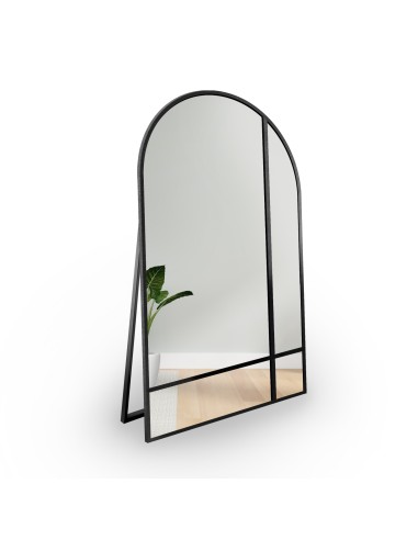 Poloovalové stojící zrcadlo v rámu z...