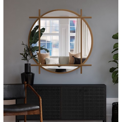 Kulaté půdní zrcadlo s mdf...