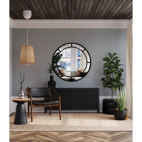 Kulaté půdní zrcadlo s mdf... 2