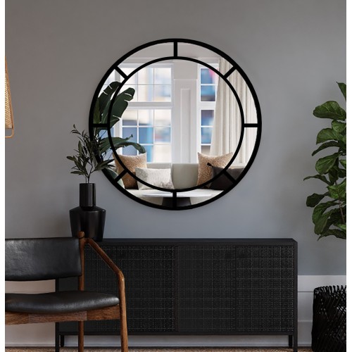 Kulaté půdní zrcadlo s mdf...