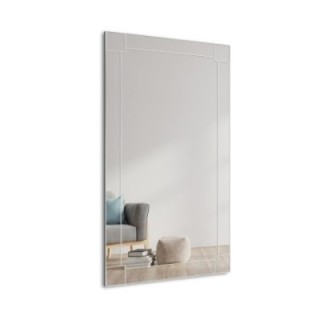 Křišťálové zrcadlo Glamour v zrcadlovém rámu - KIARA OptiWhite