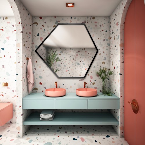 Zrcadlo geometrického tvaru...