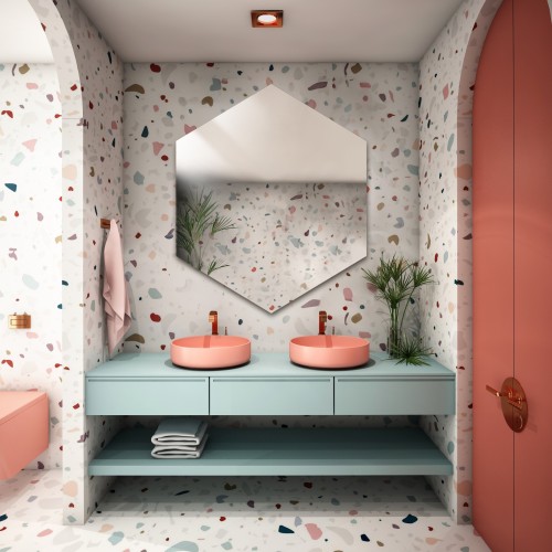 Zrcadlo geometrického tvaru...