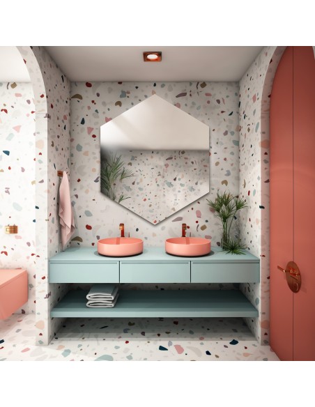 Zrcadlo geometrického tvaru – HEXA