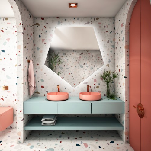 Zrcadlo geometrického tvaru...