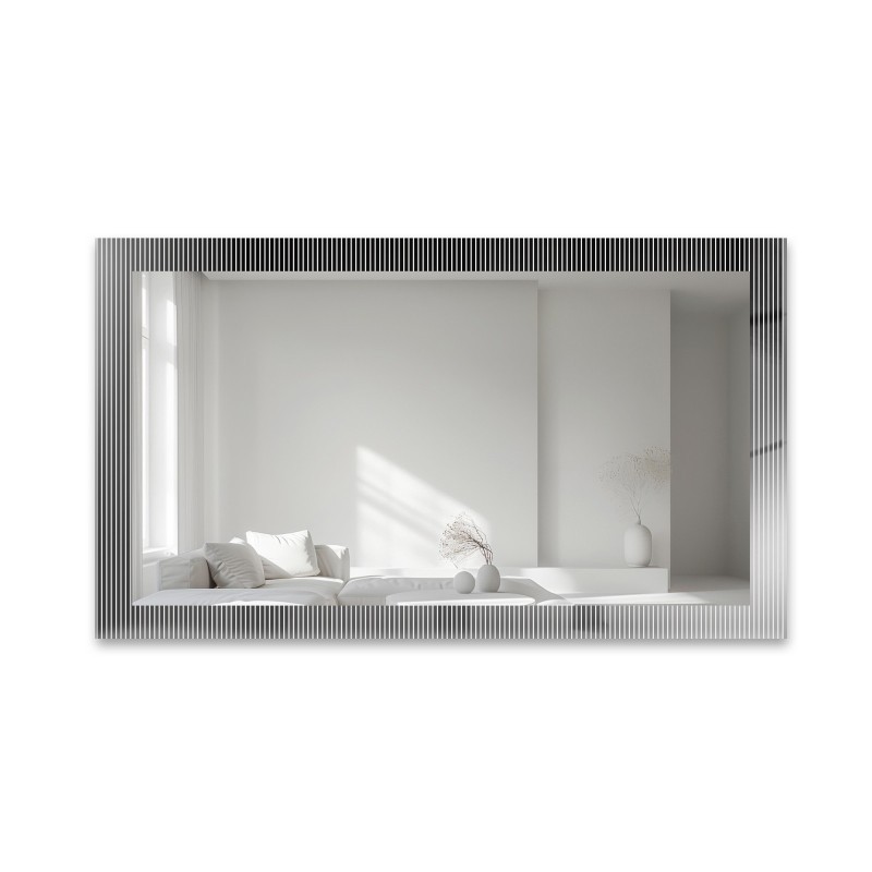 Dekorativní obdélníkové zrcadlo na ornamentálním skle Visiosun Classic - LUXORA CLARITY