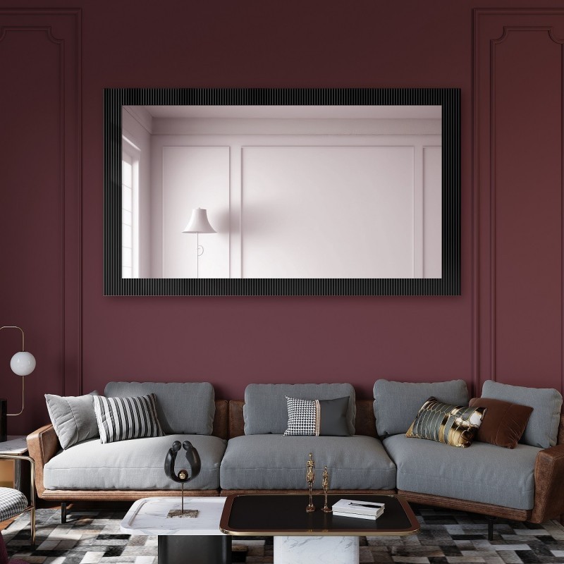 Dekorativní obdélníkové zrcadlo na ornamentálním skle Visiosun Classic - LUXORA CLARITY