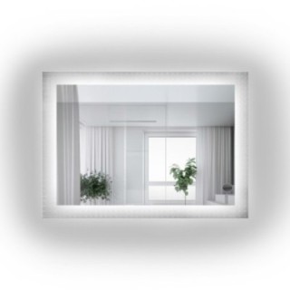 Obdélníkové zrcadlo na ornamentálním skle Master Flex s osvětlením - LUXORA ETERION LED