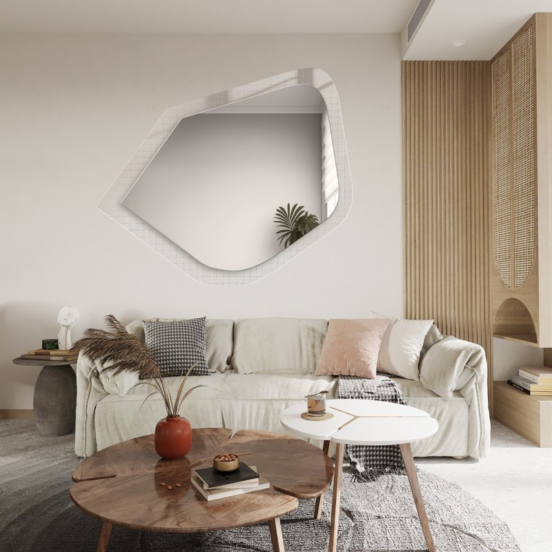 Dekorativní zrcadlo na ornamentálním skle Master Flex - LUXORA PRISTAL