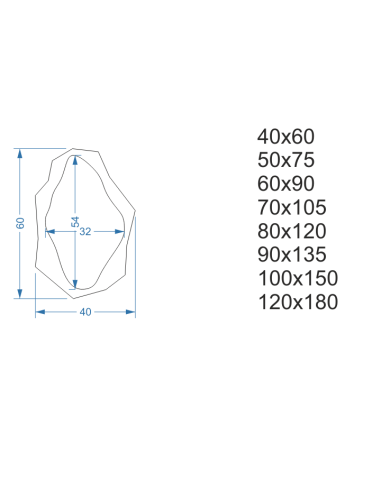 Dekorativní zrcadlo v ostrém...