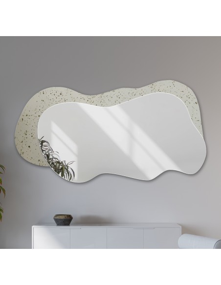 Nepravidelné zrcadlo na starožitném vintage zrcadle - VELOCE