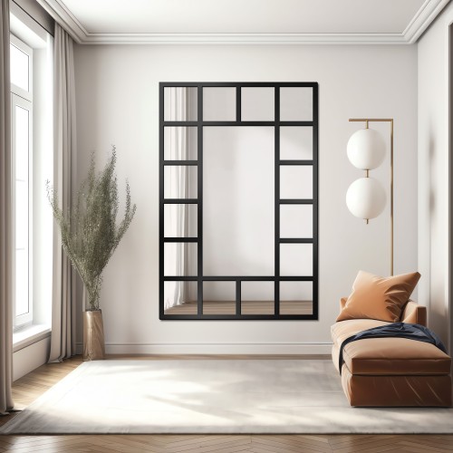 Loftové zrcadlo s příčkami...