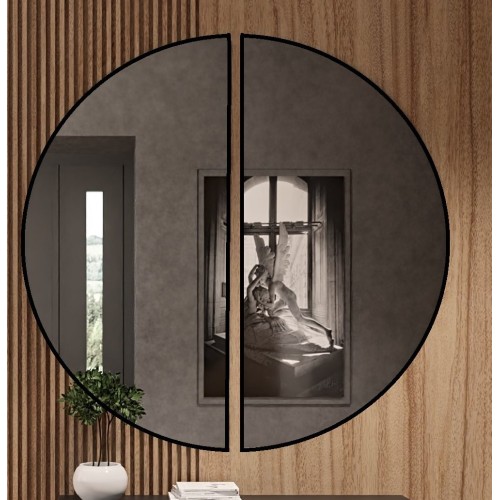 Sada polovin kol v černém... 2