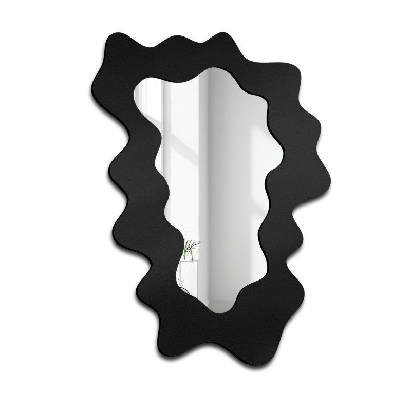 Nepravidelné zrcadlo s rámem z MDF - BLOBS MISTY