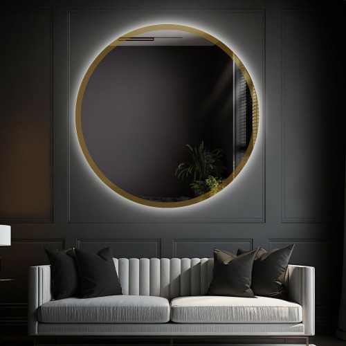 Kulaté zrcadlo v rámu se... 2