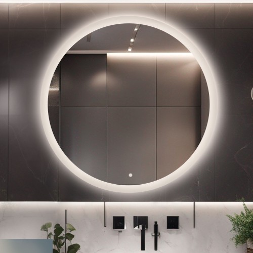 Kulaté koupelnové zrcadlo s...