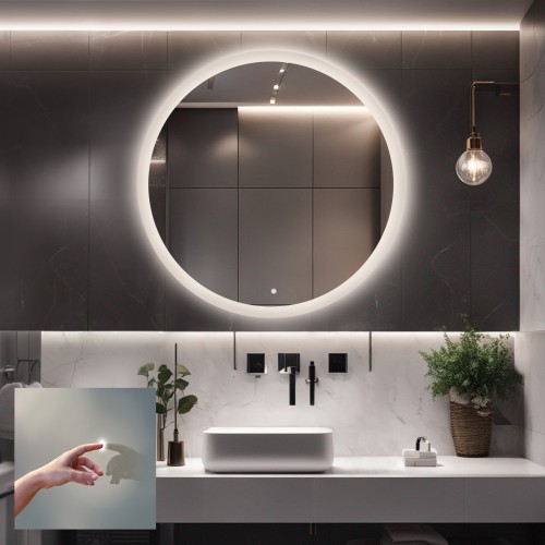 Kulaté koupelnové zrcadlo s... 2