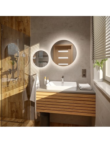 Sada kulatých koupelnových zrcadel s...