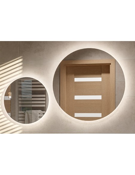 Sada kulatých koupelnových zrcadel s osvětlením - SADA LED KRUH