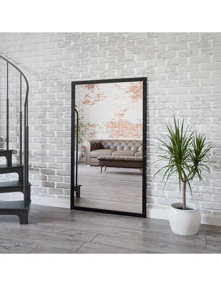 Velké zrcadlo v jednoduchém elegantním dřevěném rámu - 4501 - barva rámu podle vašeho výběru