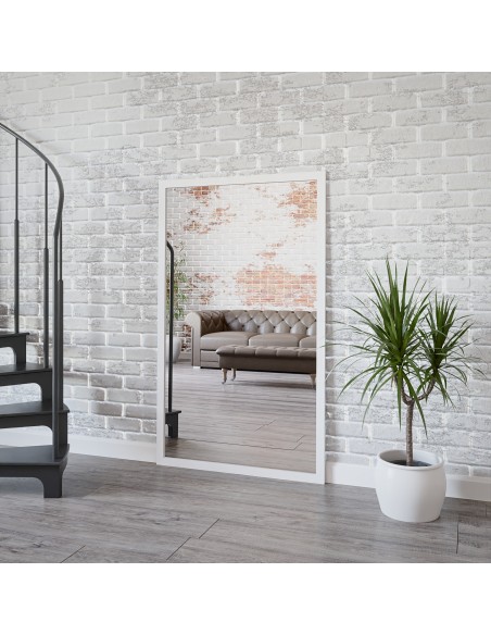 Velké zrcadlo v jednoduchém elegantním dřevěném rámu - 4501 - barva rámu podle vašeho výběru