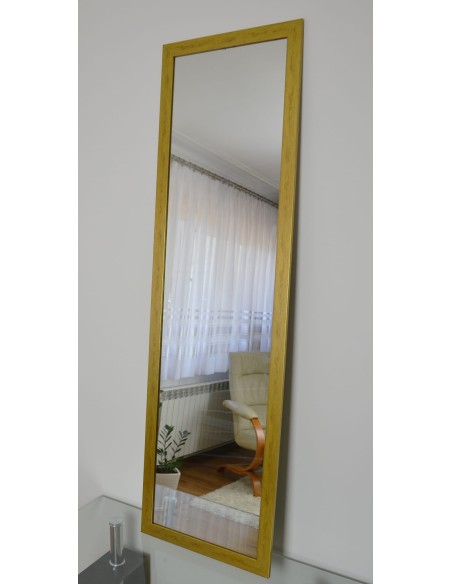 Velké zrcadlo v jednoduchém elegantním dřevěném rámu - 4501 - barva rámu podle vašeho výběru