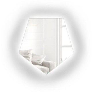 Zrcadlo geometrického tvaru s osvětlením – PENTA LED