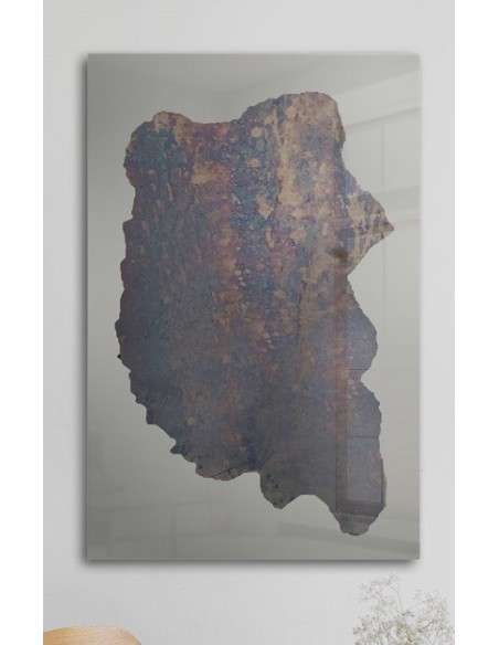 Velké dekorativní zrcadlo s nepravidelnou zestárlou deskou - ANTIK