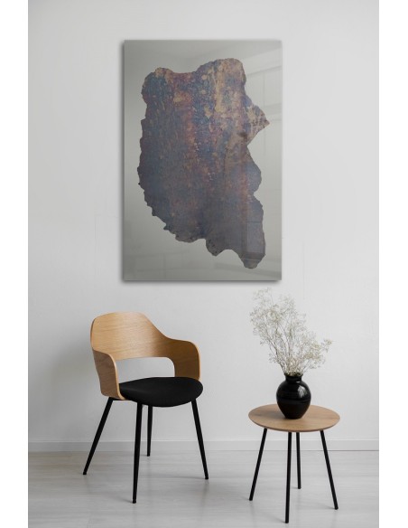 Velké dekorativní zrcadlo s nepravidelnou zestárlou deskou - ANTIK