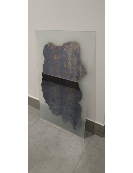 Velké dekorativní zrcadlo s nepravidelnou zestárlou deskou - ANTIK