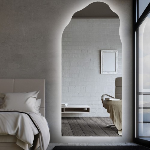 Poloviční oválné zrcadlo s...