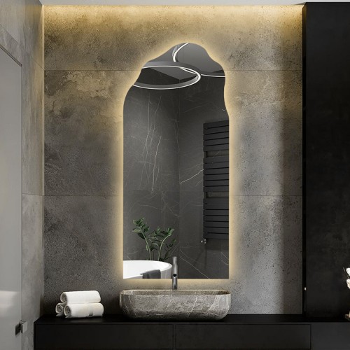 Poloviční oválné zrcadlo s... 2