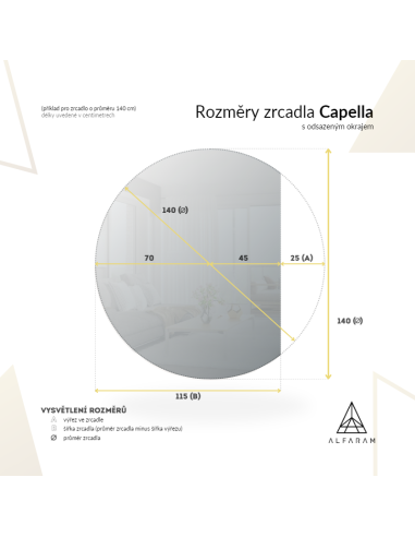 Kulaté koupelnové zrcadlo se zkosenou... Kulaté koupelnové zrcadlo se zkosenou...