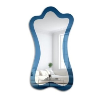 Nepravidelné modré zrcadlo – SAPPHIRE BLUE
