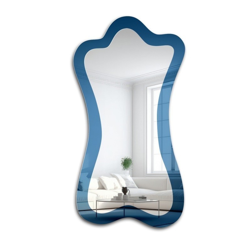 Nepravidelné modré zrcadlo – SAPPHIRE BLUE