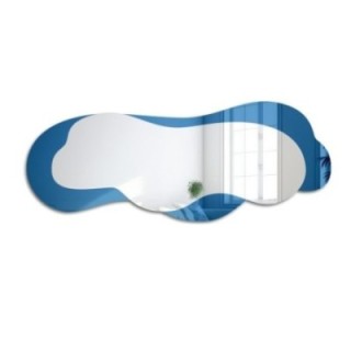 Nepravidelné modré zrcadlo – SKYLINE BLUE