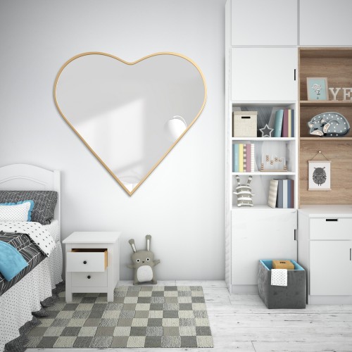 Zrcadlo v rámu MDF - HEART...