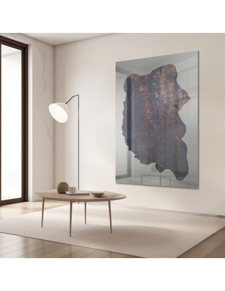 Velké dekorativní zrcadlo s nepravidelnou zestárlou deskou - ANTIK