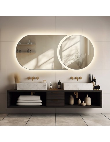 Moderní dvoudílné koupelnové zrcadlo... Moderní dvoudílné koupelnové zrcadlo...