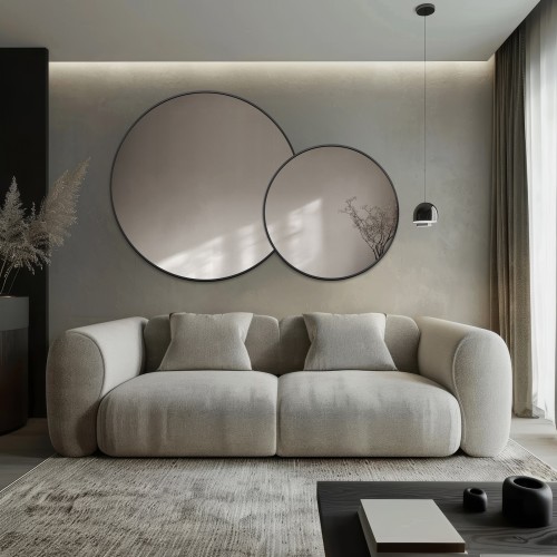 Kulatá sada zrcadel v mdf...