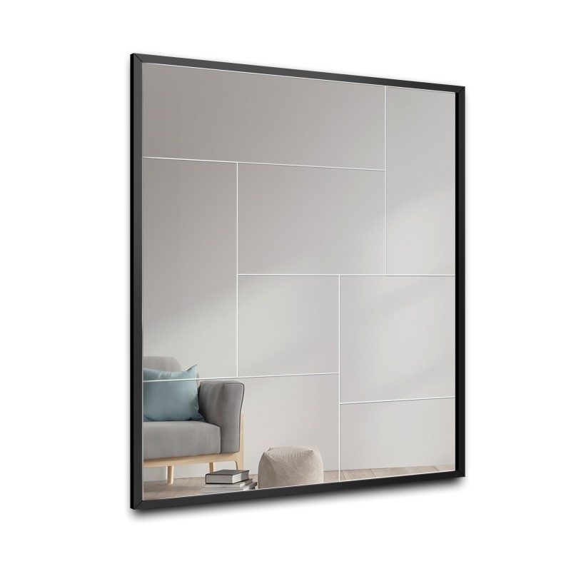 Moderní zrcadlo od Mirrors - TETRIS - v krásném černém rámu